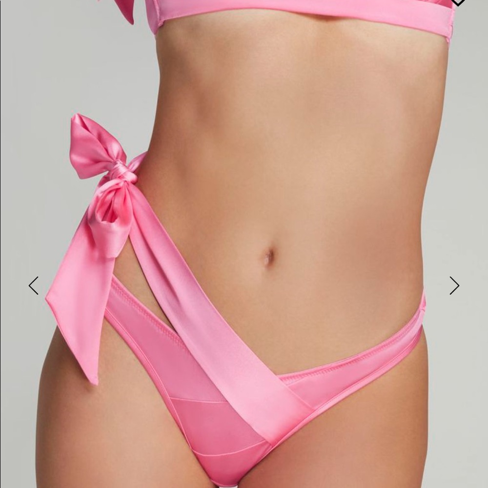 NWT NEVER WORN AP Sugar pink silk thong